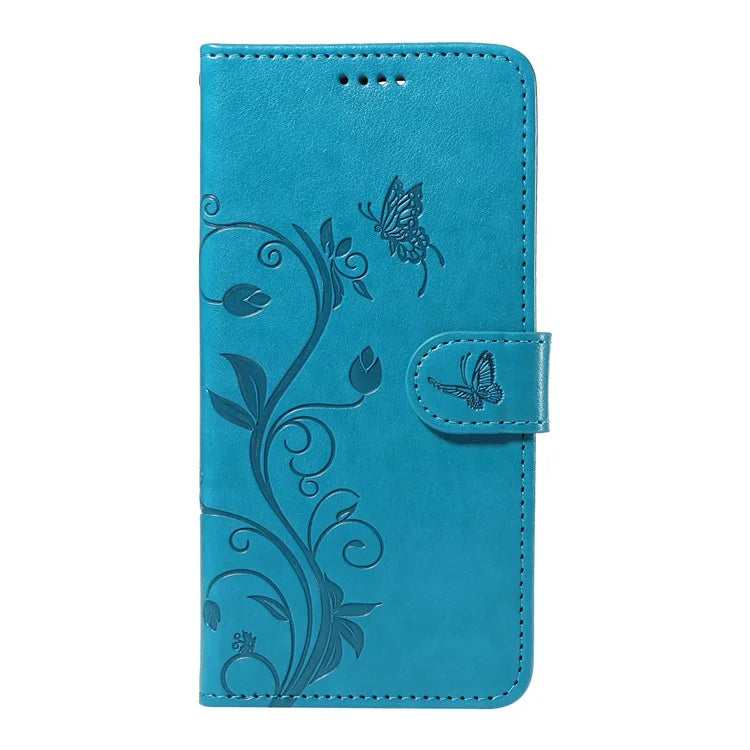 For Samsung Galaxy M35 5G Case PU Leather Phone Cover Card Slot Flowers Design