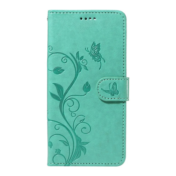 For Samsung Galaxy M35 5G Case PU Leather Phone Cover Card Slot Flowers Design