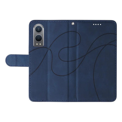 For OnePlus Nord CE4 Lite 5G / Oppo K12x 5G (China) Case Shockproof Wallet Card Holder Leather Phone Cover Curved Line