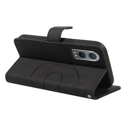 For OnePlus Nord CE4 Lite 5G / Oppo K12x 5G (China) Case Shockproof Wallet Card Holder Leather Phone Cover Curved Line
