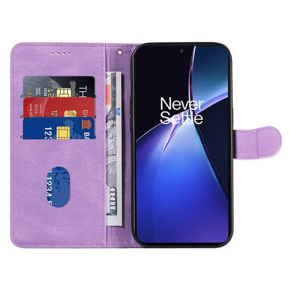 For OnePlus Nord CE4 Lite 5G / Oppo K12x 5G (China) Case Shockproof Wallet Card Holder Leather Phone Cover Curved Line