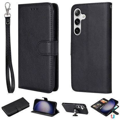 KT Leather Series-3 For Samsung	Galaxy S24+ Case Flip PU Leather Phone Cover Detachable 2 in 1 Wallet