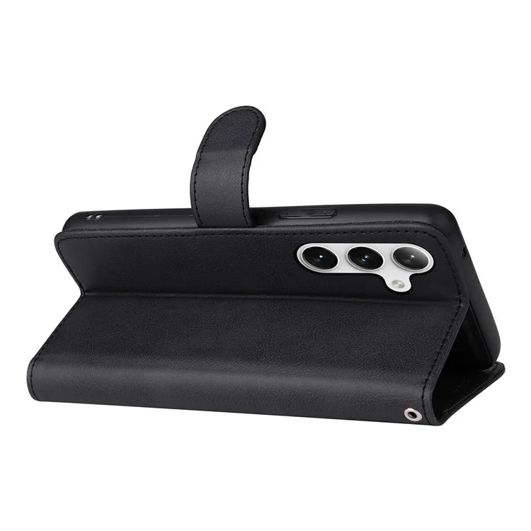 KT Leather Series-3 For Samsung	Galaxy S24+ Case Flip PU Leather Phone Cover Detachable 2 in 1 Wallet