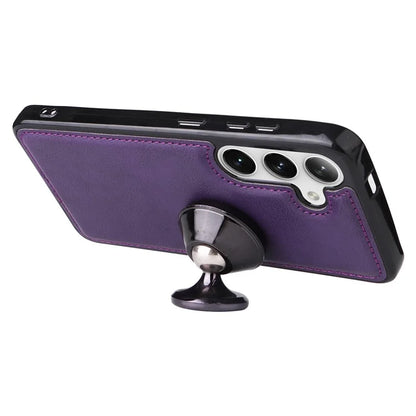 KT Leather Series-3 For Samsung	Galaxy S24+ Case Flip PU Leather Phone Cover Detachable 2 in 1 Wallet