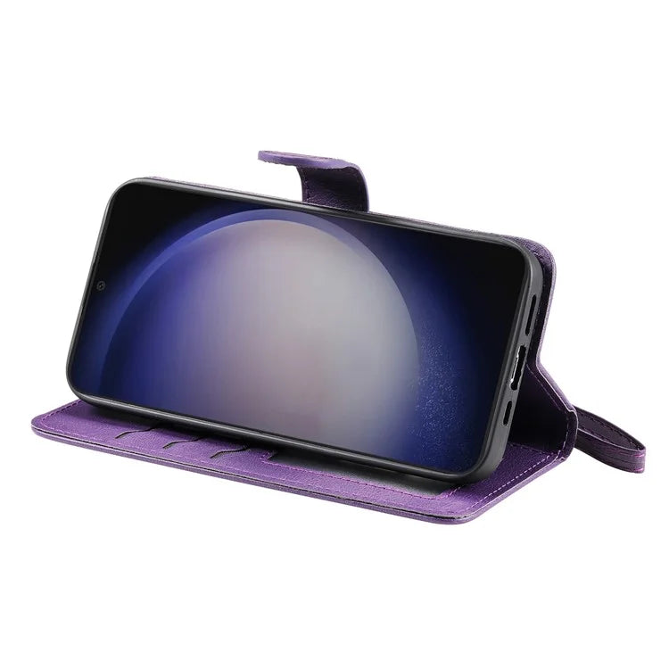 KT Leather Series-3 For Samsung	Galaxy S24+ Case Flip PU Leather Phone Cover Detachable 2 in 1 Wallet