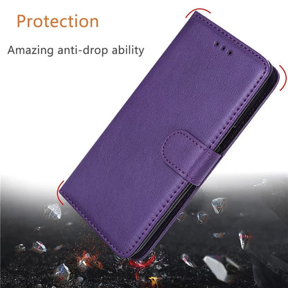 KT Leather Series-3 For Samsung	Galaxy S24+ Case Flip PU Leather Phone Cover Detachable 2 in 1 Wallet