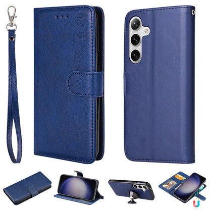 KT Leather Series-3 For Samsung	Galaxy S24+ Case Flip PU Leather Phone Cover Detachable 2 in 1 Wallet