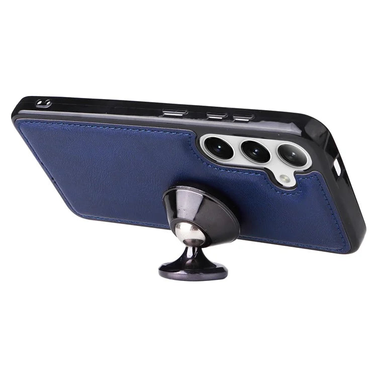 KT Leather Series-3 For Samsung	Galaxy S24+ Case Flip PU Leather Phone Cover Detachable 2 in 1 Wallet