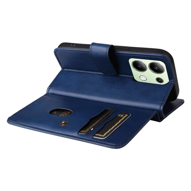 KT Multi-Functional Series-1 For Xiaomi Redmi Note 13 4G Case Leather Wallet Flip Phone Cover 10 Card Slots