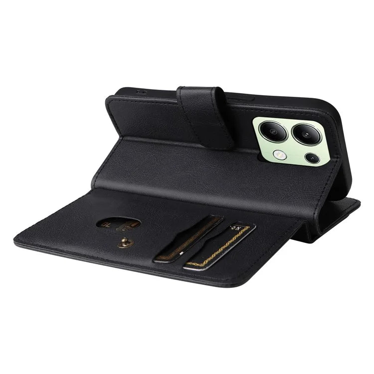 KT Multi-Functional Series-1 For Xiaomi Redmi Note 13 4G Case Leather Wallet Flip Phone Cover 10 Card Slots