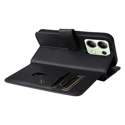 KT Multi-Functional Series-1 For Xiaomi Redmi Note 13 4G Case Leather Wallet Flip Phone Cover 10 Card Slots