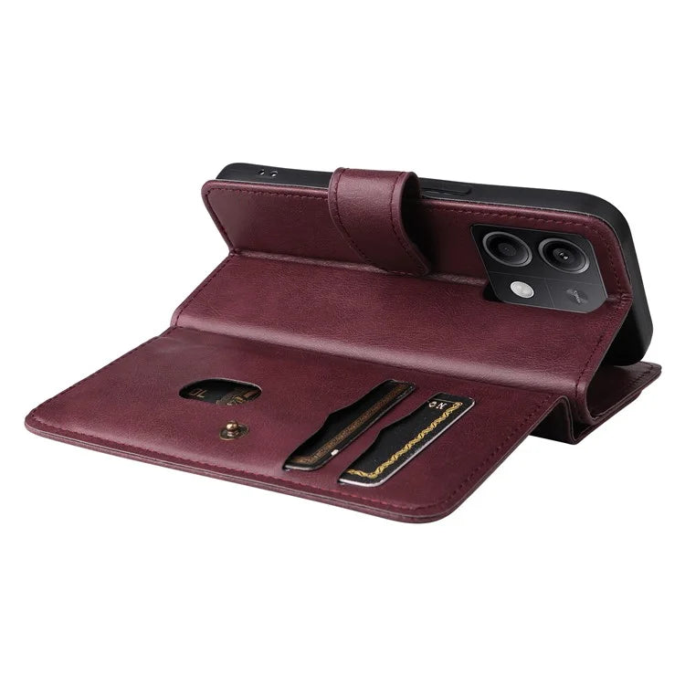 KT Multi-Functional Series-1 For Xiaomi Redmi Note 13 5G Case Leather Wallet Phone Cover Stand View 10 Card Slots