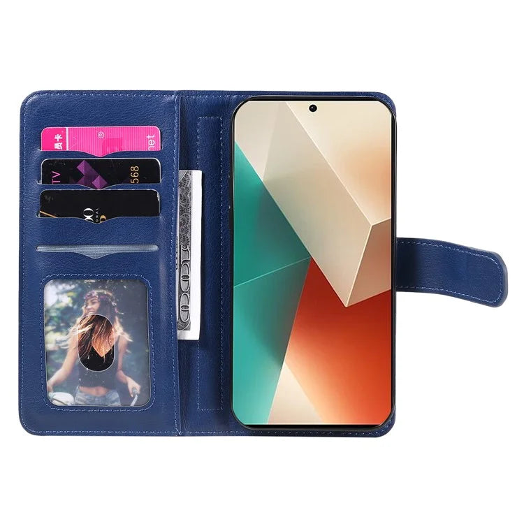 KT Multi-Functional Series-1 For Xiaomi Redmi Note 13 5G Case Leather Wallet Phone Cover Stand View 10 Card Slots