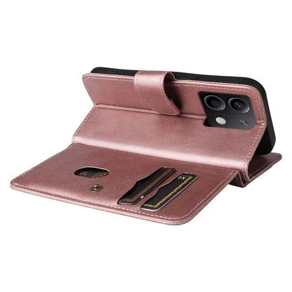 KT Multi-Functional Series-1 For Xiaomi Redmi Note 13 5G Case Leather Wallet Phone Cover Stand View 10 Card Slots