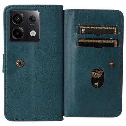 KT Multi-Functional Series-1 For Xiaomi Poco X6 5G / Redmi Note 13 Pro 5G Case Leather Phone Cover with Purse 10 Card Holders