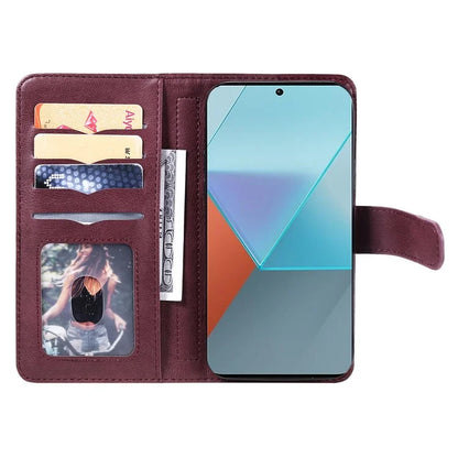 KT Multi-Functional Series-1 For Xiaomi Poco X6 5G / Redmi Note 13 Pro 5G Case Leather Phone Cover with Purse 10 Card Holders