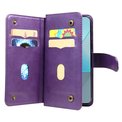 KT Multi-Functional Series-1 For Xiaomi Poco X6 5G / Redmi Note 13 Pro 5G Case Leather Phone Cover with Purse 10 Card Holders