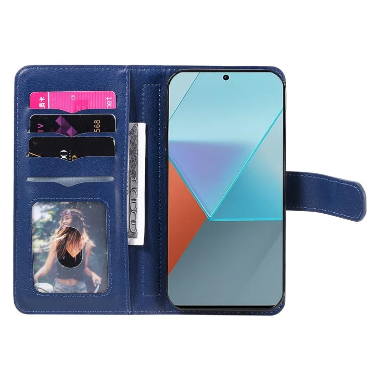 KT Multi-Functional Series-1 For Xiaomi Poco X6 5G / Redmi Note 13 Pro 5G Case Leather Phone Cover with Purse 10 Card Holders