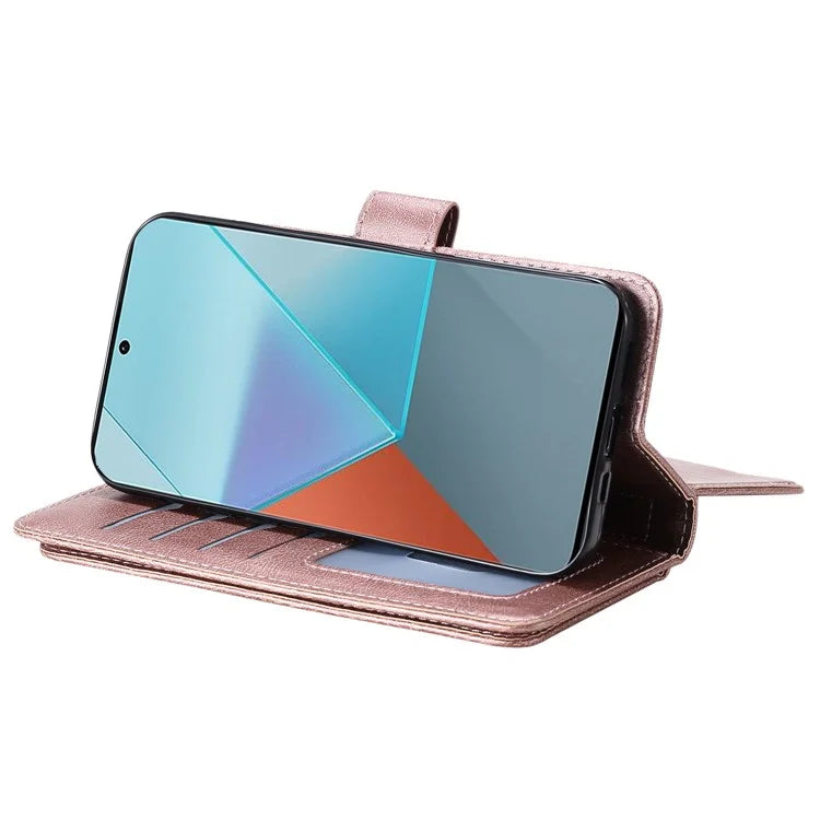 KT Multi-Functional Series-1 For Xiaomi Poco X6 5G / Redmi Note 13 Pro 5G Case Leather Phone Cover with Purse 10 Card Holders