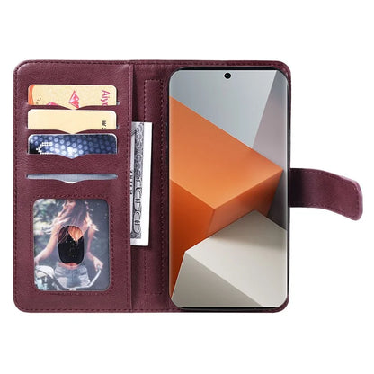 KT Multi-Functional Series-1 For Xiaomi Redmi Note 13 Pro+ 5G Case Wallet 10 Card Holder PU Leather Flip Phone Cover