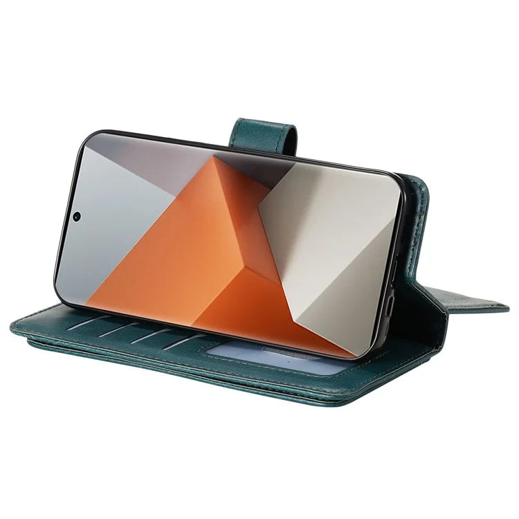 KT Multi-Functional Series-1 For Xiaomi Redmi Note 13 Pro+ 5G Case Wallet 10 Card Holder PU Leather Flip Phone Cover