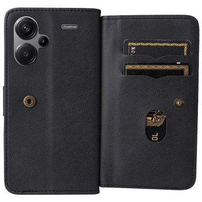 KT Multi-Functional Series-1 For Xiaomi Redmi Note 13 Pro+ 5G Case Wallet 10 Card Holder PU Leather Flip Phone Cover