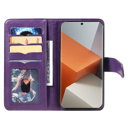 KT Multi-Functional Series-1 For Xiaomi Redmi Note 13 Pro+ 5G Case Wallet 10 Card Holder PU Leather Flip Phone Cover