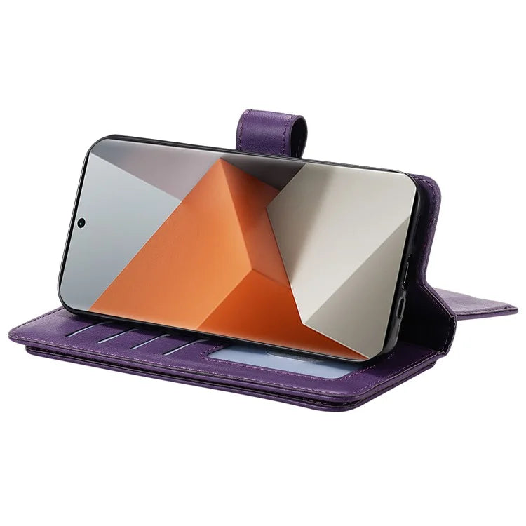 KT Multi-Functional Series-1 For Xiaomi Redmi Note 13 Pro+ 5G Case Wallet 10 Card Holder PU Leather Flip Phone Cover