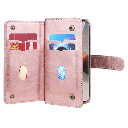 KT Multi-Functional Series-1 For Xiaomi Redmi Note 13 Pro+ 5G Case Wallet 10 Card Holder PU Leather Flip Phone Cover