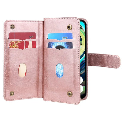 KT Multi-Functional Series-1 For Xiaomi Poco C61 4G / Redmi A3 4G Case Shockproof Flip Leather Phone Cover 10 Card Holder