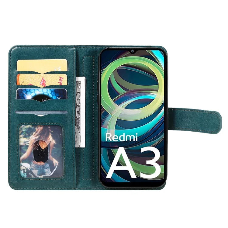 KT Multi-Functional Series-1 For Xiaomi Poco C61 4G / Redmi A3 4G Case Shockproof Flip Leather Phone Cover 10 Card Holder
