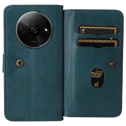 KT Multi-Functional Series-1 For Xiaomi Poco C61 4G / Redmi A3 4G Case Shockproof Flip Leather Phone Cover 10 Card Holder