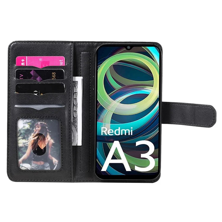 KT Multi-Functional Series-1 For Xiaomi Poco C61 4G / Redmi A3 4G Case Shockproof Flip Leather Phone Cover 10 Card Holder
