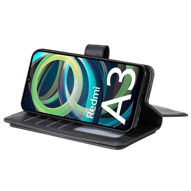 KT Multi-Functional Series-1 For Xiaomi Poco C61 4G / Redmi A3 4G Case Shockproof Flip Leather Phone Cover 10 Card Holder