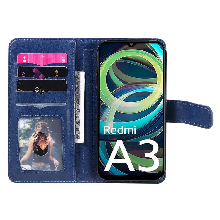 KT Multi-Functional Series-1 For Xiaomi Poco C61 4G / Redmi A3 4G Case Shockproof Flip Leather Phone Cover 10 Card Holder
