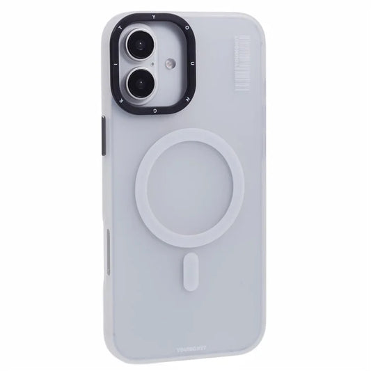 YOUNGKIT For iPhone 16 Pro Max Case Compatible with MagSafe PET+TPU Matte Back Phone Cover