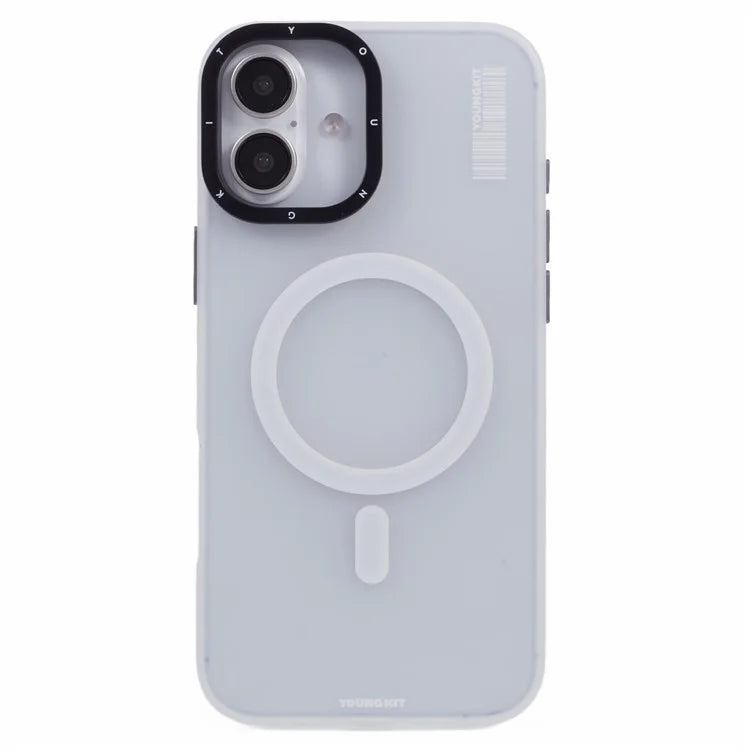 YOUNGKIT For iPhone 16 Pro Max Case Compatible with MagSafe PET+TPU Matte Back Phone Cover