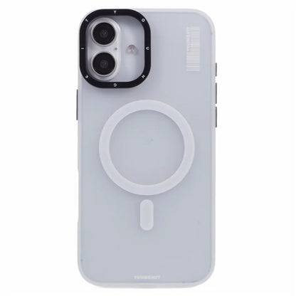 YOUNGKIT For iPhone 16 Pro Max Case Compatible with MagSafe PET+TPU Matte Back Phone Cover