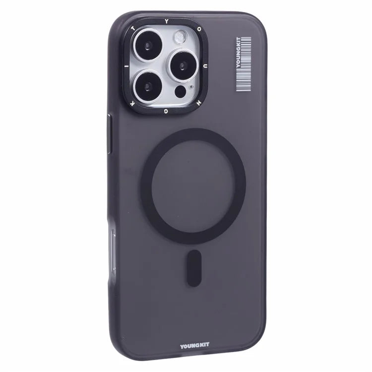 YOUNGKIT For iPhone 16 Pro Max Case Compatible with MagSafe PET+TPU Matte Back Phone Cover