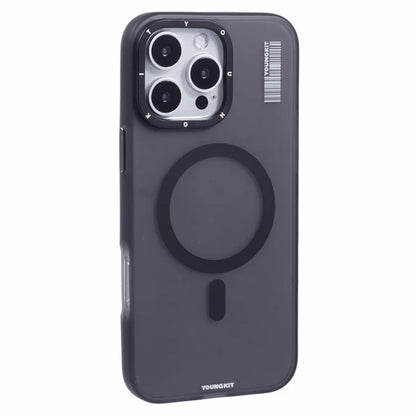 YOUNGKIT For iPhone 16 Pro Max Case Compatible with MagSafe PET+TPU Matte Back Phone Cover