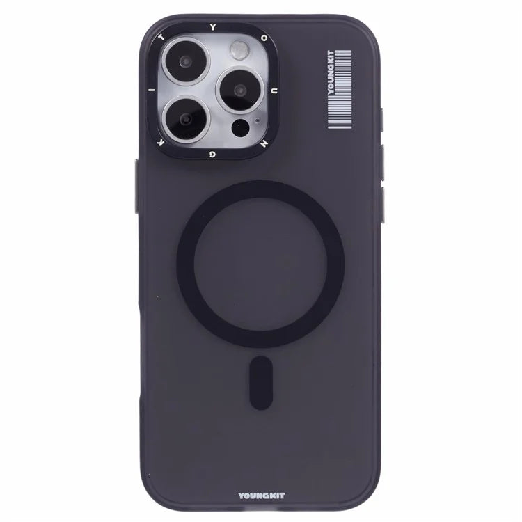 YOUNGKIT For iPhone 16 Pro Max Case Compatible with MagSafe PET+TPU Matte Back Phone Cover