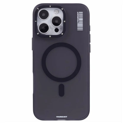 YOUNGKIT For iPhone 16 Pro Max Case Compatible with MagSafe PET+TPU Matte Back Phone Cover