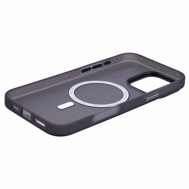 YOUNGKIT For iPhone 16 Pro Max Case Compatible with MagSafe PET+TPU Matte Back Phone Cover