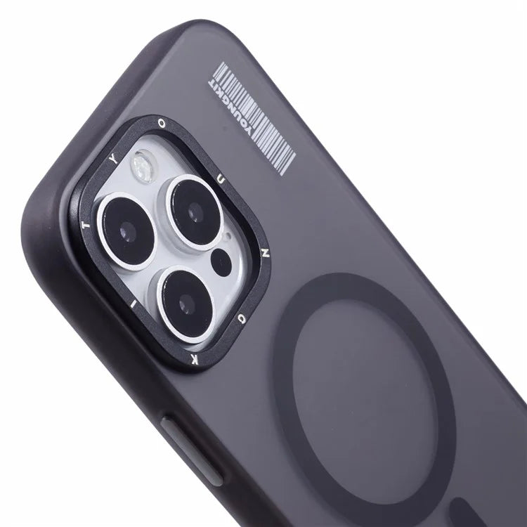 YOUNGKIT For iPhone 16 Pro Max Case Compatible with MagSafe PET+TPU Matte Back Phone Cover