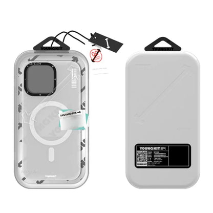 YOUNGKIT For iPhone 16 Pro Max Case Compatible with MagSafe PET+TPU Matte Back Phone Cover