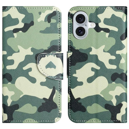 For iPhone 16 Plus Case Pattern Printing Cross Texture Phone Leather Cover