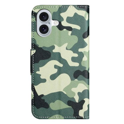 For iPhone 16 Plus Case Pattern Printing Cross Texture Phone Leather Cover
