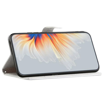 For iPhone 16 Plus Case Pattern Print PU Leather Wallet Phone Cover Cross Texture