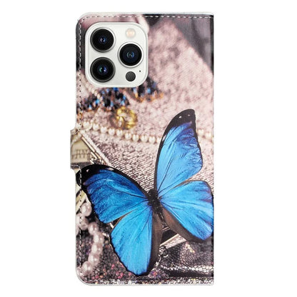 For iPhone 16 Pro Max Case PU Leather Wallet Phone Cover Pattern Print