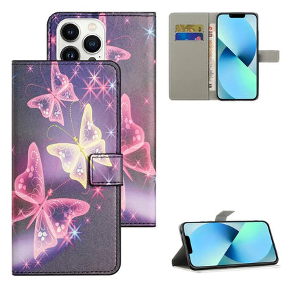 For iPhone 16 Pro Max Case PU Leather Wallet Phone Cover Pattern Print